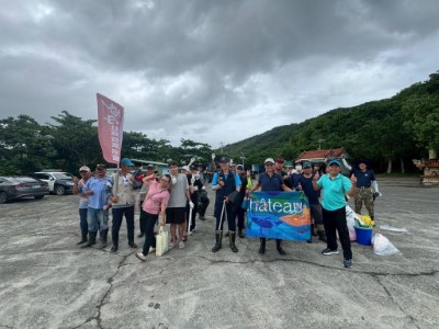 林業及自然保育署屏東分署 、滿州鄉公所 、保安警察第七總隊第八大隊 、屏東縣政府消防局 第四大隊、國家中山科學研究院等機關會同剛才社區及相關環境保育團體共同凈灘2